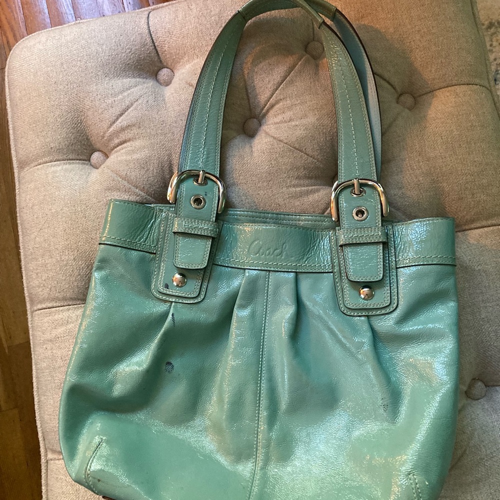 Coach Used patent leather purse